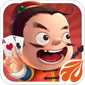 玩家手持扑克牌在线斗地主游戏场景